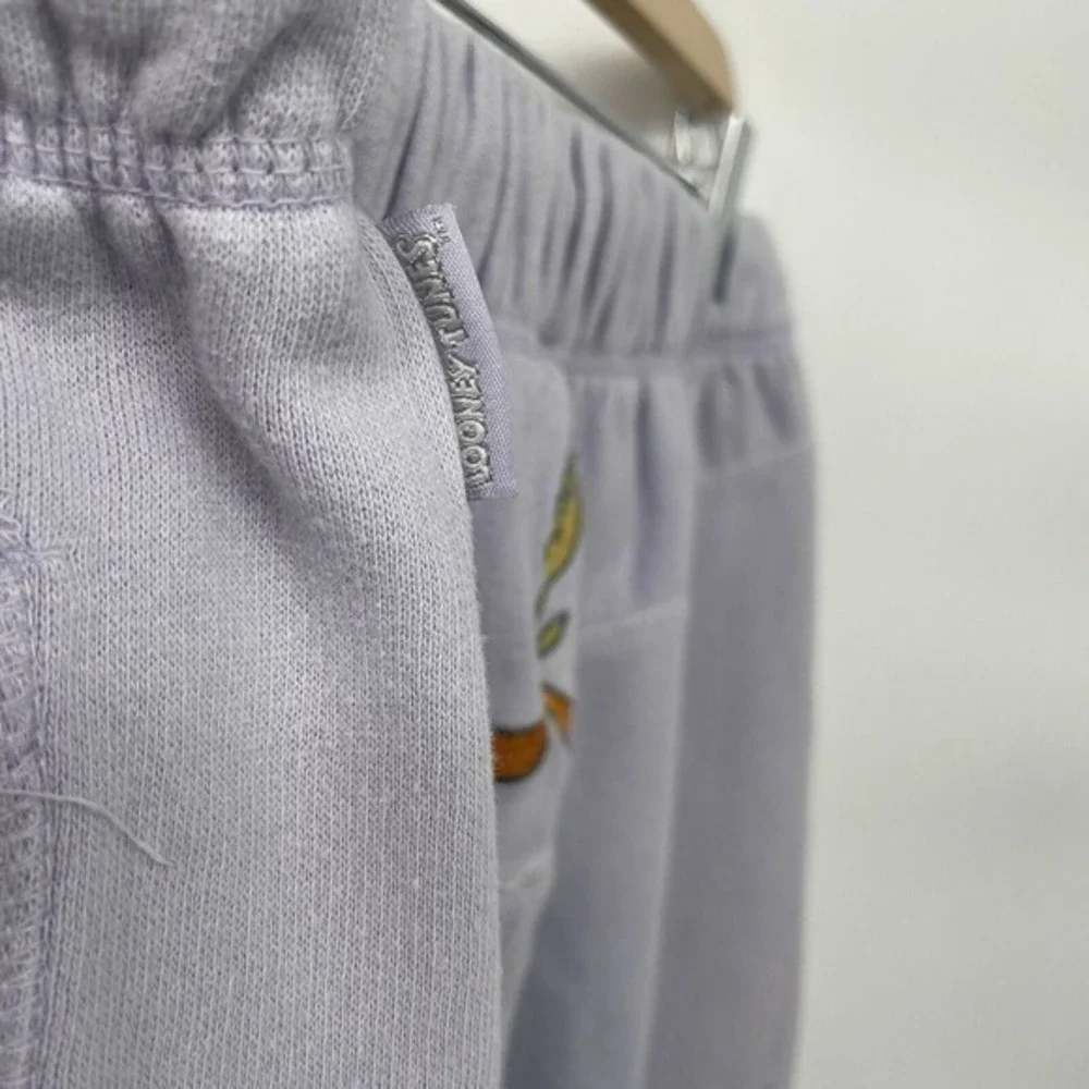 Vintage Y2K Pale Purple Tweety Bird Looney Tunes Jogger Sweatpants Size XXL - Picture 4 of 6